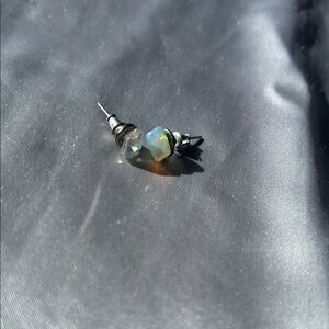 Elegant Silver and Opalescent Earrings